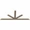 Ekena Millwork Saratoga Smooth Timber Gable Bracket, Douglas Fir, 108"W x 45"H x 1 1/2"D x 5 1/2"F, 10/12 Pitch GBW108X45X0206SAR00SDF - alternate 3